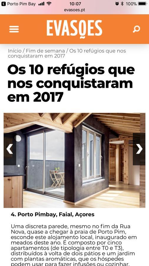 Porto Pim Bay Διαμέρισμα Horta  Εξωτερικό φωτογραφία